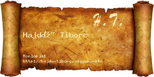 Hajdú Tiborc névjegykártya